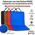 Protector impermeable para asientos traseros de coche: hamaca de viaje duradera para perros y gatos (ajuste universal)