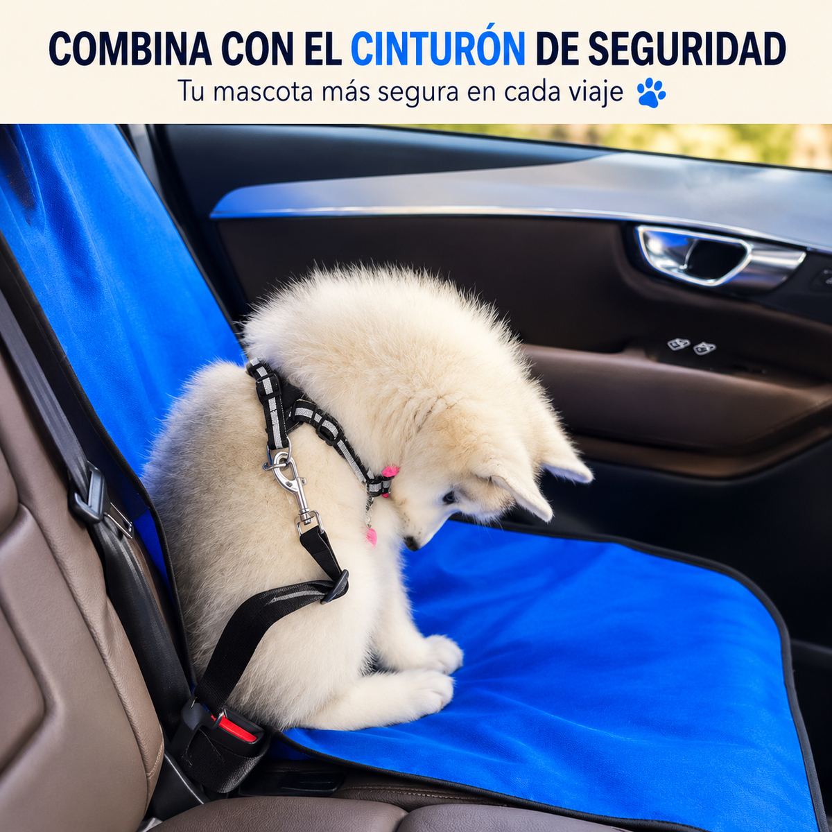 Waterproof Back Seat Protector for Cars: Durable Travel Hammock for Dogs and Cats (Universal Fit)