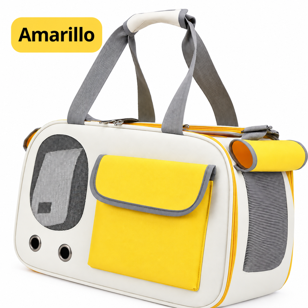 1 transportín portátil para mascotas (gatos y perros), ideal para viajes y actividades al aire libre; apto para gatos y perros pequeños.