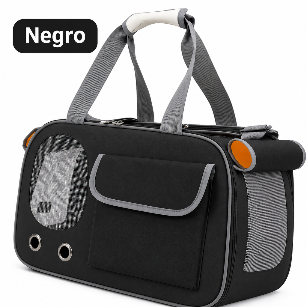 1 transportín portátil para mascotas (gatos y perros), ideal para viajes y actividades al aire libre; apto para gatos y perros pequeños.