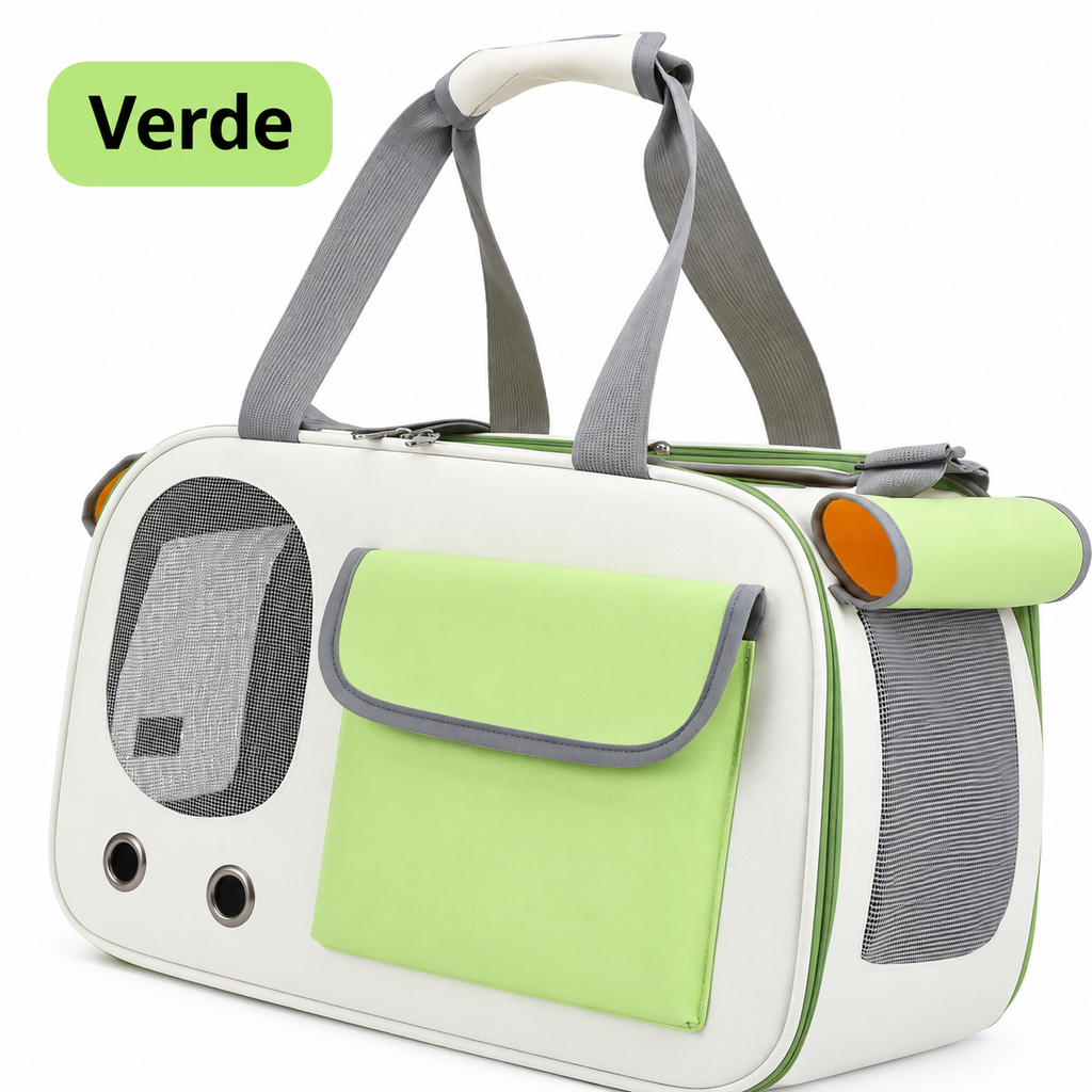 1 transportín portátil para mascotas (gatos y perros), ideal para viajes y actividades al aire libre; apto para gatos y perros pequeños.